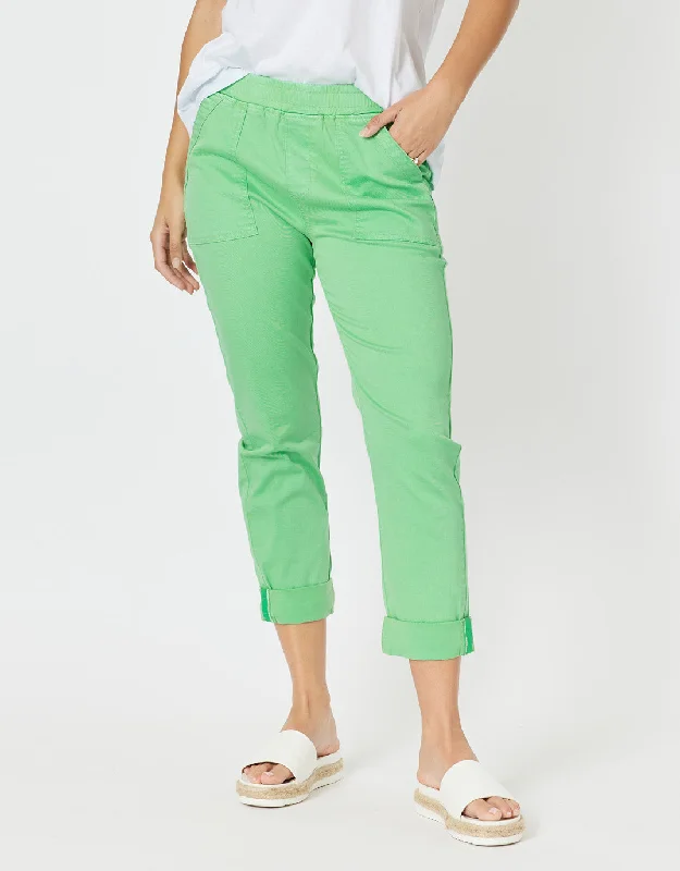 Plus size tiered ruffle dress for a feminine and playful vibeIsabella Cotton Pant - Green Plus size tiered ruffle dress for a feminine and playful vibeIsabella Cotton Pant - Green