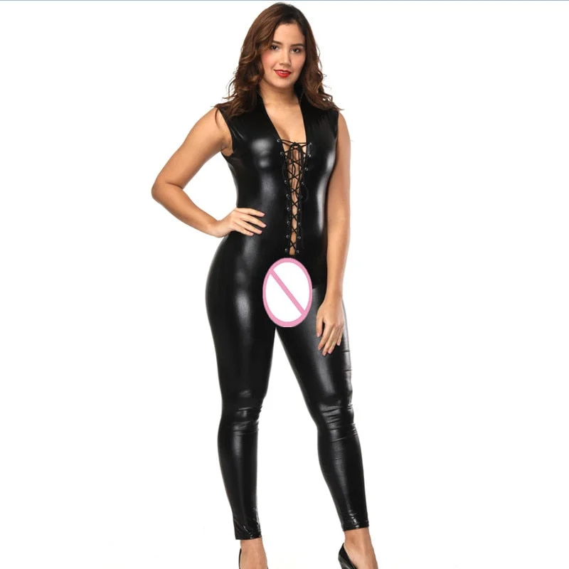 Button - Front Bodysuits with a Classic and Timeless AppealSexy Plus Size Lingerie Catsuit Teddies Bodysuits