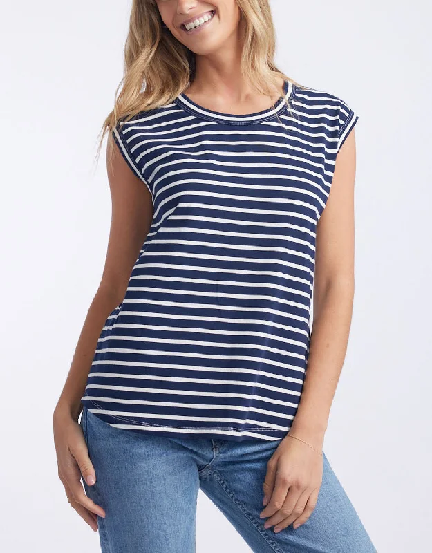 Plus size halter - neck beach dress for a breezy vacationCali Tank Top - Paris Stripe Plus size halter - neck beach dress for a breezy vacationCali Tank Top - Paris Stripe