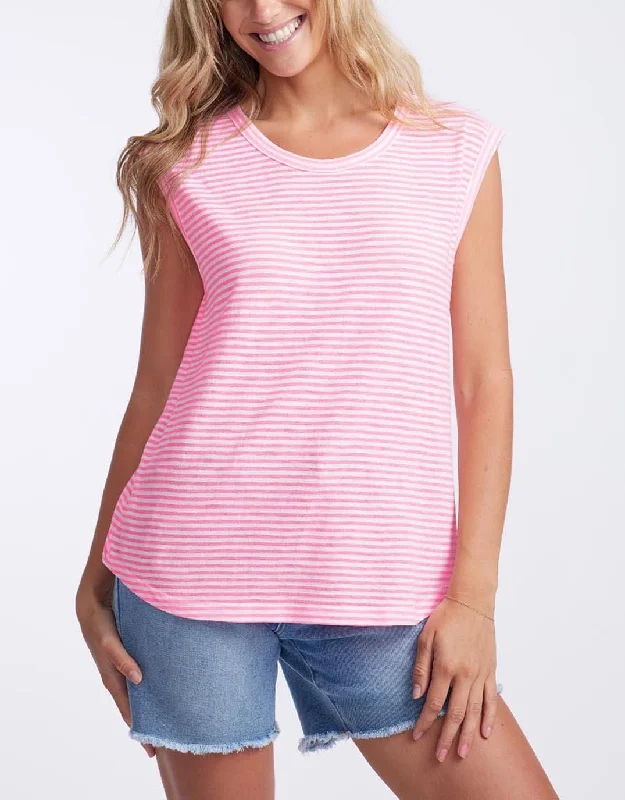 Plus size formal evening gown with intricate beadingSorbet Stripe Cali Tank - Gelati Pink Plus size formal evening gown with intricate beadingSorbet Stripe Cali Tank - Gelati Pink