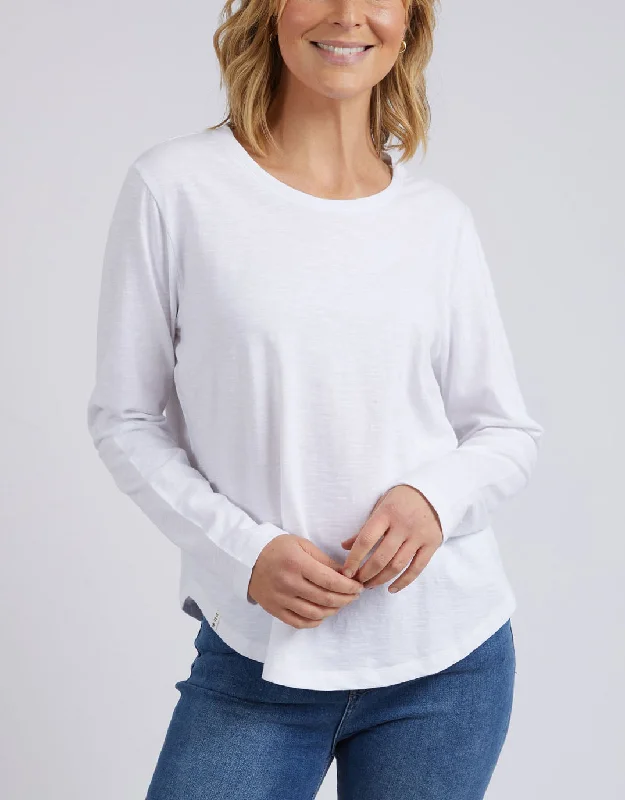 Plus size bodycon dress with stretchy fabric for confidenceEveryday Long Sleeve Tee - White Plus size bodycon dress with stretchy fabric for confidenceEveryday Long Sleeve Tee - White