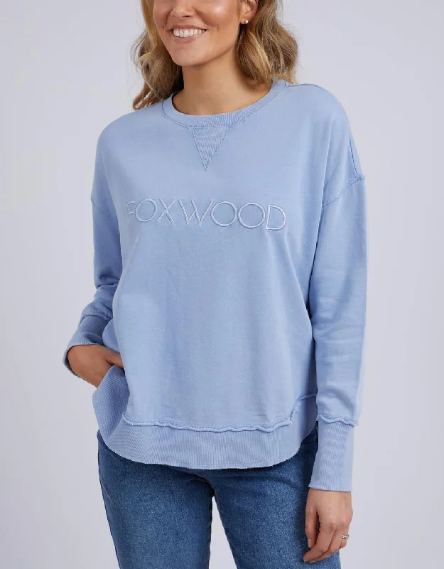 Plus size shirred - bodice dress for extra comfortWashed Simplified Crew - Washed Light Blue Plus size shirred - bodice dress for extra comfortWashed Simplified Crew - Washed Light Blue