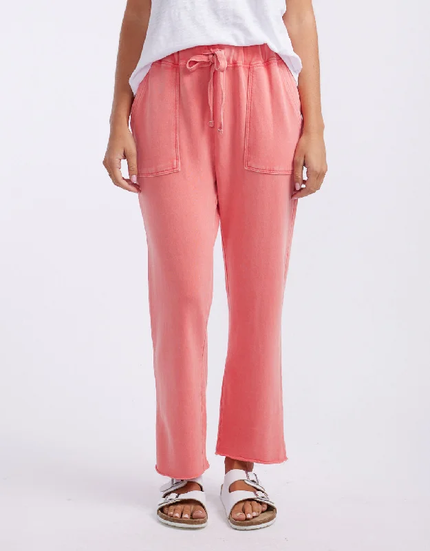 Plus size high - low hem dress for a modern and stylish touchRaw Edge Lounge Pant - Washed Melon Plus size high - low hem dress for a modern and stylish touchRaw Edge Lounge Pant - Washed Melon