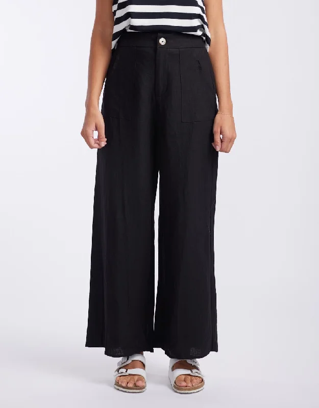 Plus size tiered ruffle dress for a feminine and playful vibeJude Wide Leg Linen Pants - Black Plus size tiered ruffle dress for a feminine and playful vibeJude Wide Leg Linen Pants - Black