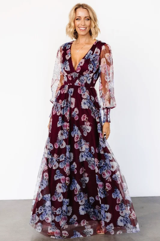 Sheath Women Dress with a Tailored Fit for a Professional LookLayla Tulle Maxi Dress | Mulberry Floral Sheath Women Dress with a Tailored Fit for a Professional LookLayla Tulle Maxi Dress | Mulberry Floral