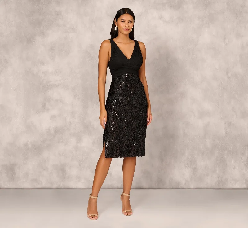 Long - Sleeve Women Dress in Velvet for a Luxurious Winter LookSleeveless Midi Dress With 3D Embroidered Skirt In Black Long - Sleeve Women Dress in Velvet for a Luxurious Winter LookSleeveless Midi Dress With 3D Embroidered Skirt In Black
