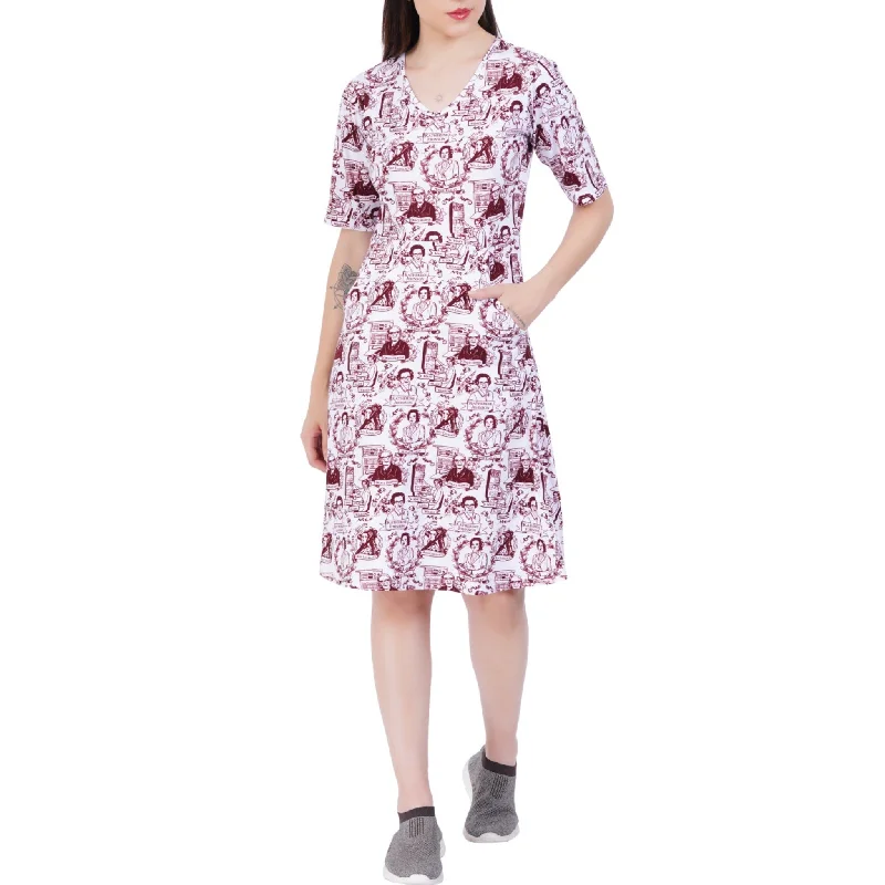 Wrap - Style Women Dress with Adjustable Fit for All Body TypesWomen in Technology A-Line Dress (With Waist Seam) Wrap - Style Women Dress with Adjustable Fit for All Body TypesWomen in Technology A-Line Dress (With Waist Seam)