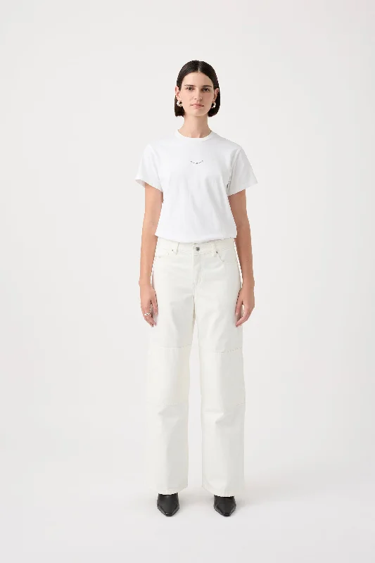 Acid - wash women jeans with a retro finishBianca Mid Wide Leg Jean