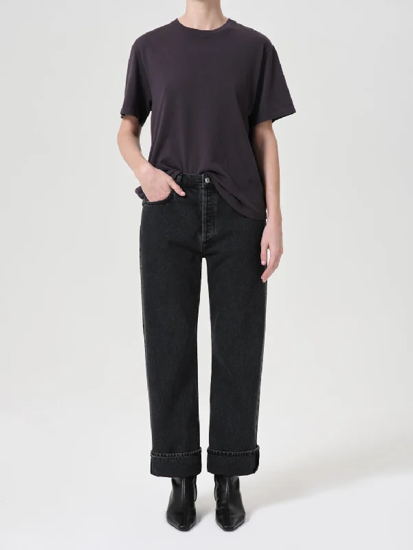 Ripped women jeans for a rebellious and fashion - forward styleFran Jean - Black Tea