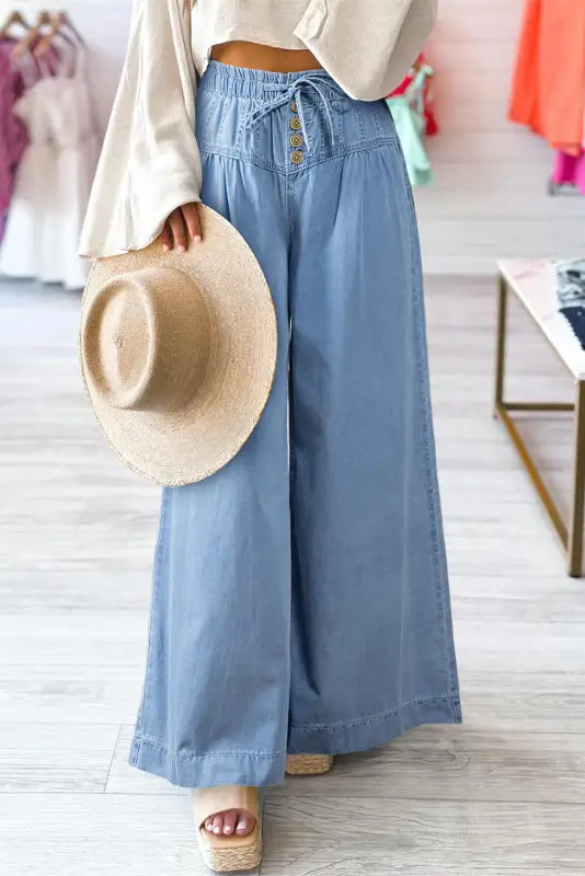 GeoFade High-Rise Wide Leg Jeans