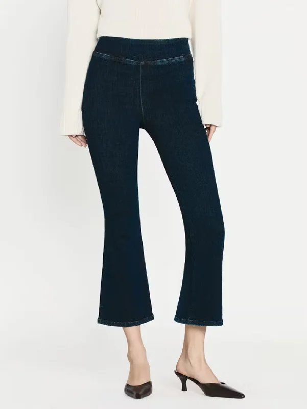 Embellished women jeans with studs or rhinestones for a glamorous touchJet Set Crop Mini Boot Jean - Keller