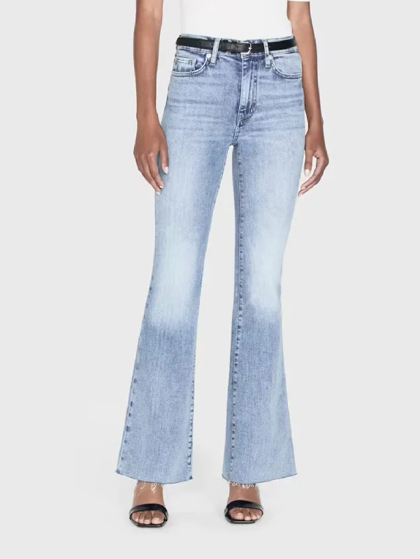 High - waisted women jeans for a flattering silhouetteLe Easy Flare Raw Fray - Whimsy