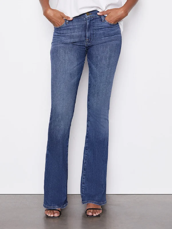 Embroidered women jeans with intricate patternsLe High Flare Jean - Bestia
