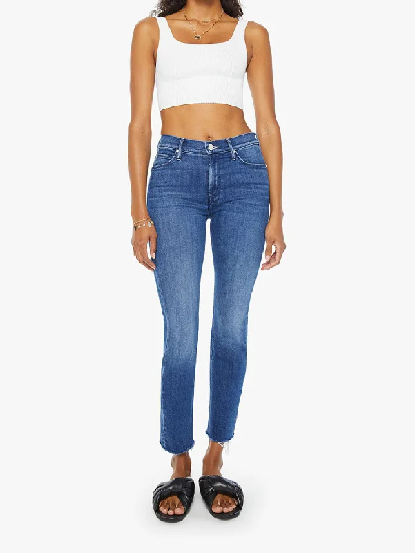Stretch women jeans for enhanced mobility and comfortMid Rise Dazzler Ankle Fray Jean - Nothing Between Us