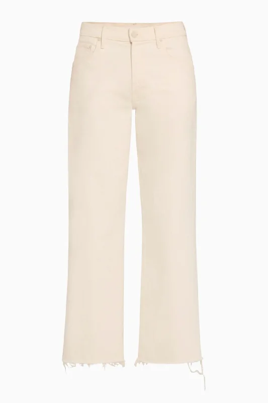 High - rise flare women jeans for a 70s - inspired lookMother The Maven Ankle Fray - Act Natural