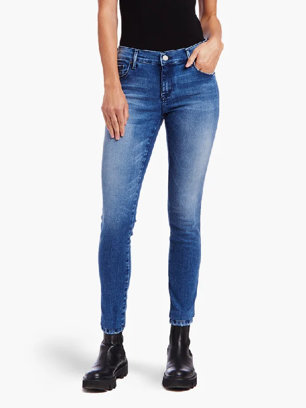 Embellished women jeans with studs or rhinestones for a glamorous touchMid Rise Skinny Moore Jeans