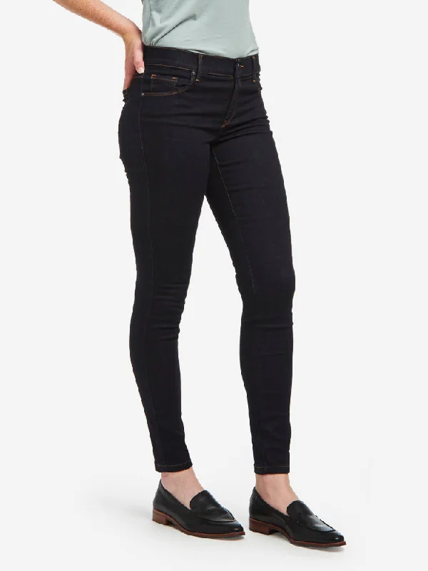 Stretch women jeans for enhanced mobility and comfortMid Rise Skinny Moore Jeans