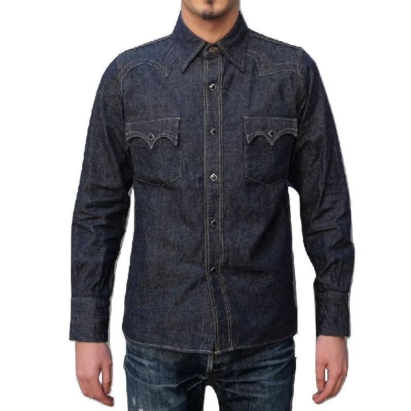 Ripped women jeans for a rebellious and fashion - forward styleSamurai Jeans SWD-L01 Selvedge Denim Western Shirt
