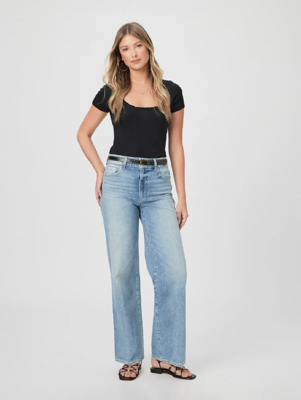 Acid - wash women jeans with a retro finishSasha High Rise Straight Jean - La Rambla