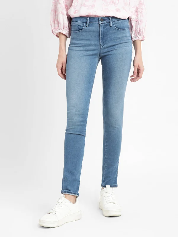 Embroidered women jeans with intricate patternsWomen's Mid Rise 711 Skinny Fit Jeans