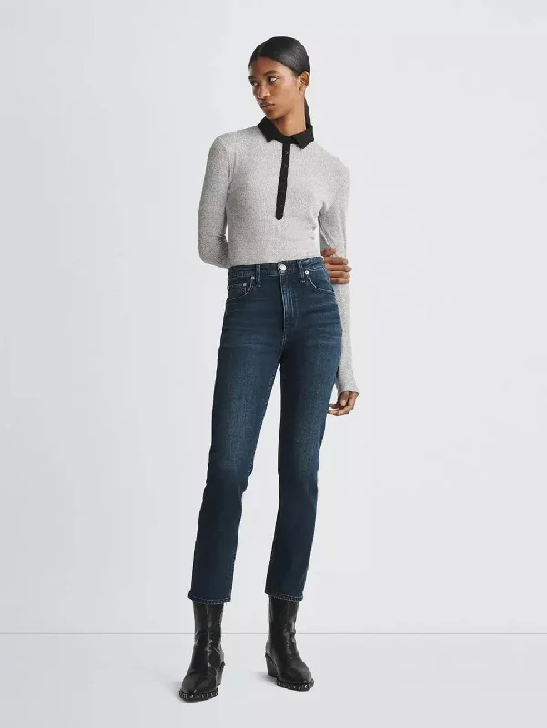 Ripped women jeans for a rebellious and fashion - forward styleWren Slim Jean - Ella