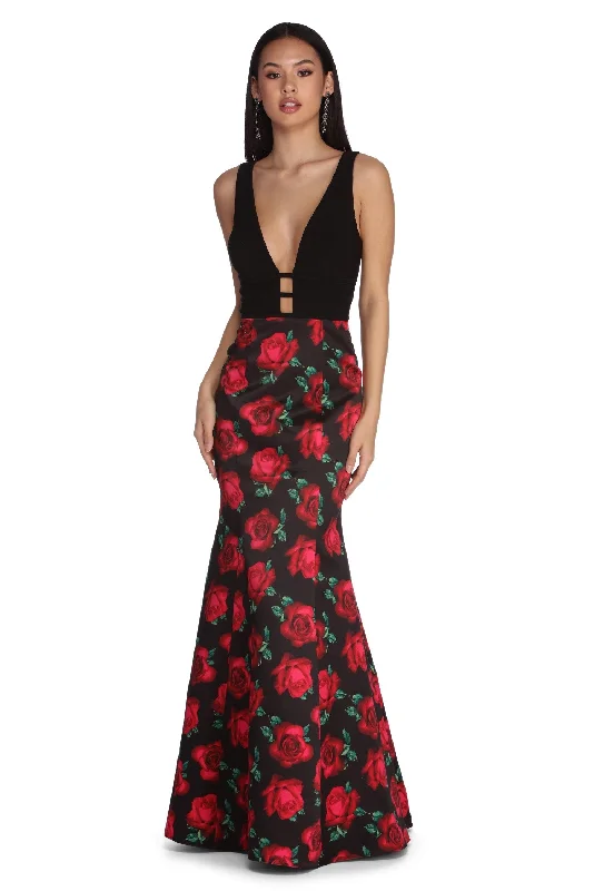 Ruffled Women Dress with Multiple Layers for a Playful and Girly StyleAngelica Formal Rose Mermaid Dress Ruffled Women Dress with Multiple Layers for a Playful and Girly StyleAngelica Formal Rose Mermaid Dress