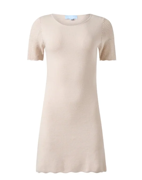 Strapless Women Dress with a Built - in Bra for Comfort and SupportAudrey Sand Knit Dress Strapless Women Dress with a Built - in Bra for Comfort and SupportAudrey Sand Knit Dress