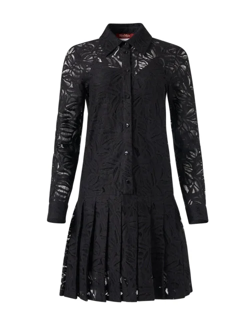 Shift Women Dress with a Simple and Classic Design for Everyday WearEdotto Black Lace Shirt Dress Shift Women Dress with a Simple and Classic Design for Everyday WearEdotto Black Lace Shirt Dress