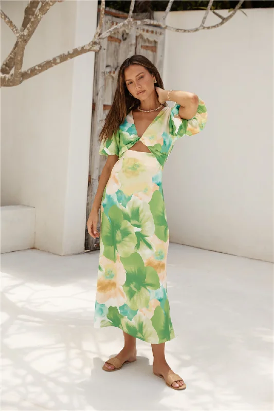Backless Women Dress for a Sexy and Alluring Look at Evening EventsJungle Adventure Maxi Dress Green Backless Women Dress for a Sexy and Alluring Look at Evening EventsJungle Adventure Maxi Dress Green