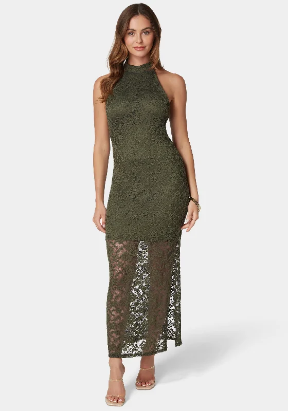 Backless Women Dress for a Sexy and Alluring Look at Evening EventsLace Mock Neck Maxi Dress Backless Women Dress for a Sexy and Alluring Look at Evening EventsLace Mock Neck Maxi Dress