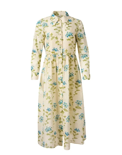 Maxi Women Dress with Floral Print for a Bohemian VibeLotte Beige Multi Floral Shirt Dress Maxi Women Dress with Floral Print for a Bohemian VibeLotte Beige Multi Floral Shirt Dress