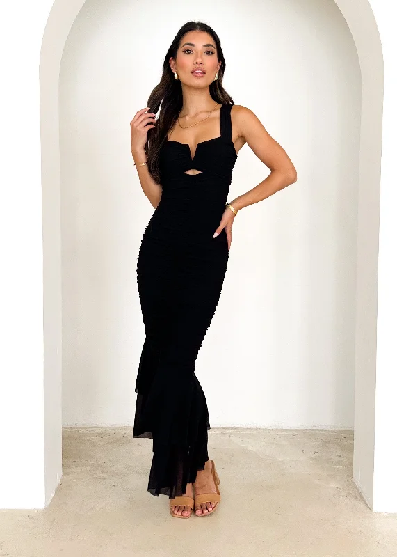 Little Black Women Dress with Sequins for a Glamorous Night OutLuella Mesh Maxi Dress - Black Little Black Women Dress with Sequins for a Glamorous Night OutLuella Mesh Maxi Dress - Black