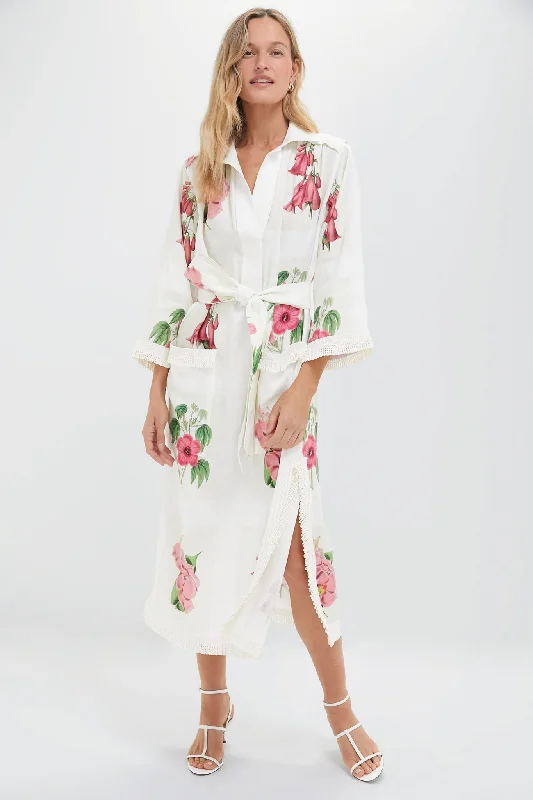 Ball Gown Women Dress with a Full Skirt for a Princess - like LookMulti Verandah Floral Long Tunic Dress Ball Gown Women Dress with a Full Skirt for a Princess - like LookMulti Verandah Floral Long Tunic Dress