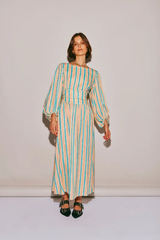 Long - Sleeve Women Dress in Velvet for a Luxurious Winter LookTularosa Linen Midi Dress Spritz Long - Sleeve Women Dress in Velvet for a Luxurious Winter LookTularosa Linen Midi Dress Spritz