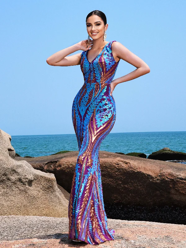 Sheath Women Dress with a Tailored Fit for a Professional LookV-neck Mermaid Evening Dress RM21561 Sheath Women Dress with a Tailored Fit for a Professional LookV-neck Mermaid Evening Dress RM21561