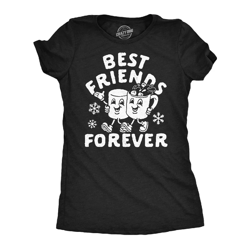 Plus Size Women T Shirt for a Comfortable and Flattering FitBest Friends Forever Marshmallow Hot Chocolate Women's T Shirt Plus Size Women T Shirt for a Comfortable and Flattering FitBest Friends Forever Marshmallow Hot Chocolate Women's T Shirt