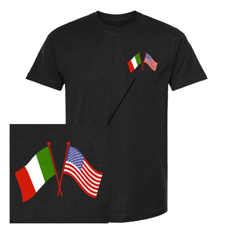 Moisture - Wicking Women T Shirt for Active LifestylesItalian American Cross Flag Tee Moisture - Wicking Women T Shirt for Active LifestylesItalian American Cross Flag Tee