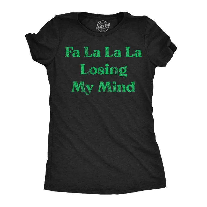 Sequined Women T Shirt for a Sparkly Night OutFa La La La Losing My Mind Women's T Shirt Sequined Women T Shirt for a Sparkly Night OutFa La La La Losing My Mind Women's T Shirt