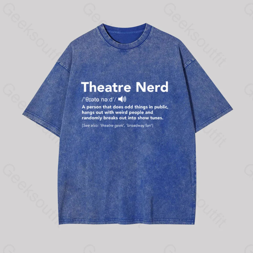 Muscle Women T Shirt for a Sporty and Casual LookFunny Theatre Nerd Geek Washed T-shirt Muscle Women T Shirt for a Sporty and Casual LookFunny Theatre Nerd Geek Washed T-shirt