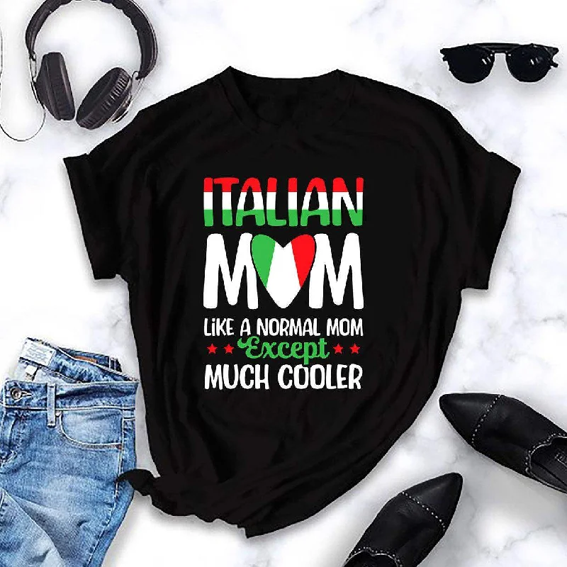Puff Sleeve Women T Shirt for a Fashion - Forward LookItalian Moms Are Cooler Womens Tee Puff Sleeve Women T Shirt for a Fashion - Forward LookItalian Moms Are Cooler Womens Tee