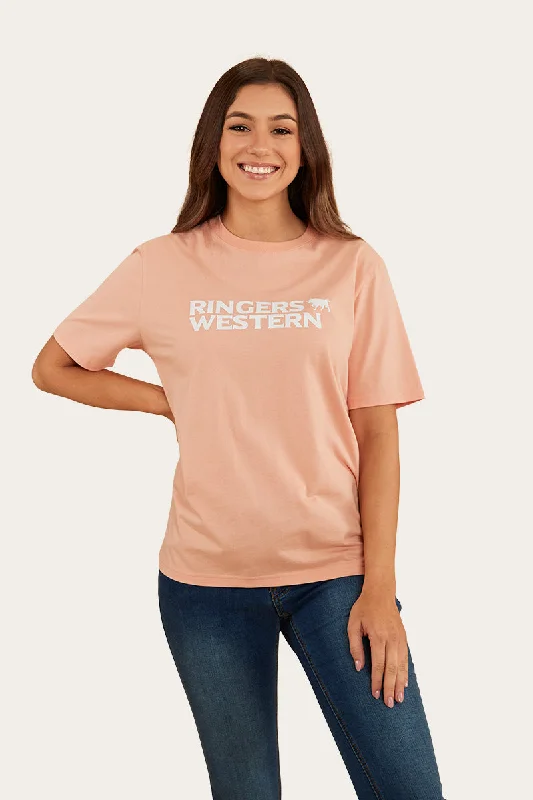 Organic Cotton Women T Shirt for Eco - Conscious WearersSomerset Womens Loose Fit T-Shirt - Peach Organic Cotton Women T Shirt for Eco - Conscious WearersSomerset Womens Loose Fit T-Shirt - Peach
