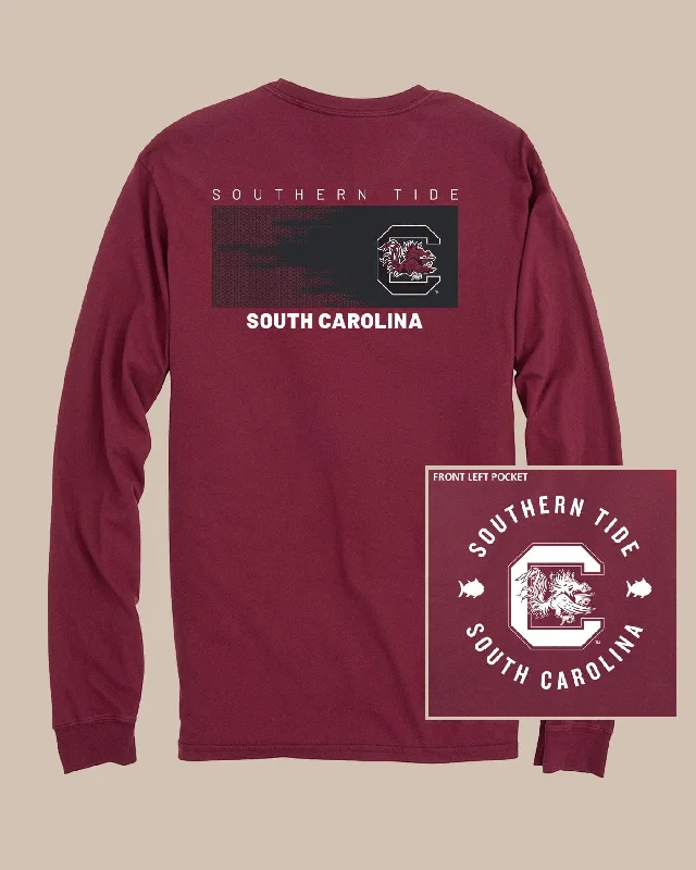 Floral Print Women T Shirt for a Feminine TouchSouth Carolina Gamecocks Gameday Hexagon Gradient T-Shirt Floral Print Women T Shirt for a Feminine TouchSouth Carolina Gamecocks Gameday Hexagon Gradient T-Shirt
