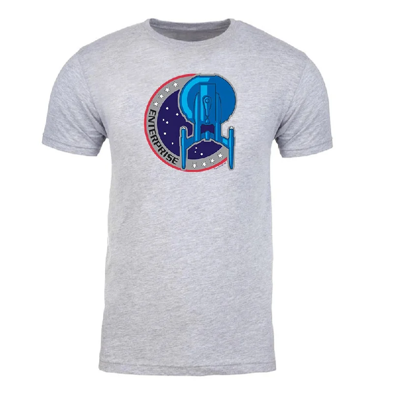 Distressed Women T Shirt with a Laid - Back AestheticStar Trek: Enterprise NX-01 Enterprise Adult Short Sleeve T-Shirt Distressed Women T Shirt with a Laid - Back AestheticStar Trek: Enterprise NX-01 Enterprise Adult Short Sleeve T-Shirt