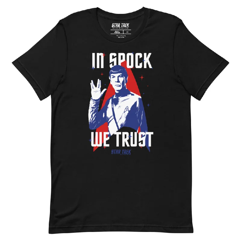 V - Neck Women T Shirt to Enhance the NecklineStar Trek In Spock We Trust Unisex T-Shirt V - Neck Women T Shirt to Enhance the NecklineStar Trek In Spock We Trust Unisex T-Shirt