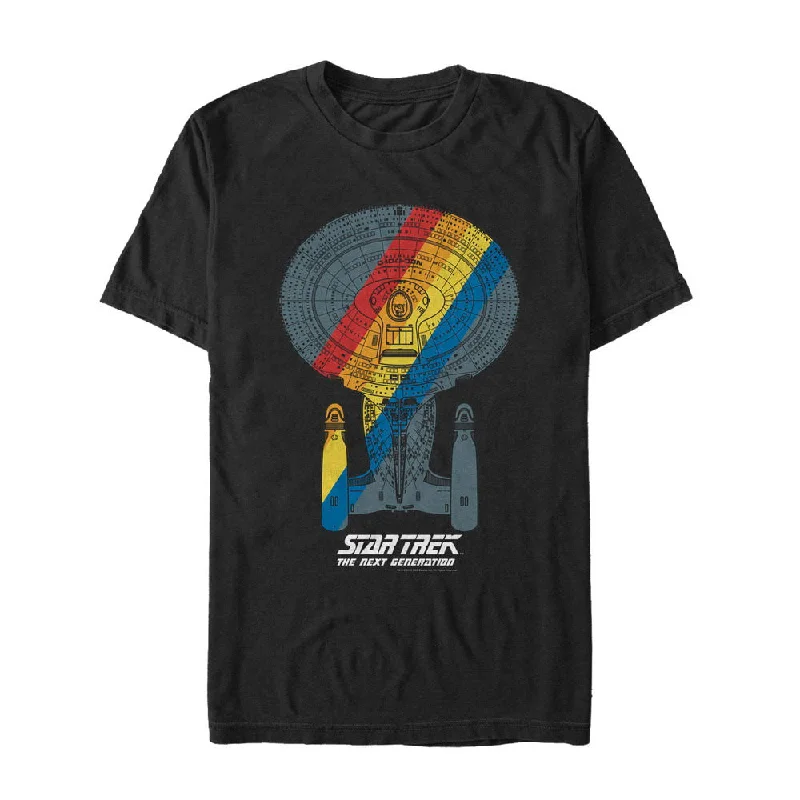 Puff Sleeve Women T Shirt for a Fashion - Forward LookStar Trek: The Next Generation Retro Rainbow Ship Graphic T-Shirt Puff Sleeve Women T Shirt for a Fashion - Forward LookStar Trek: The Next Generation Retro Rainbow Ship Graphic T-Shirt
