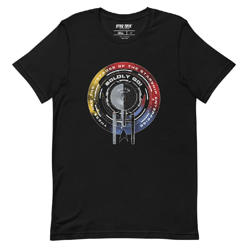 Pocketed Women T Shirt for Added FunctionalityStar Trek: The Original Series Boldly Go Unisex T-Shirt Pocketed Women T Shirt for Added FunctionalityStar Trek: The Original Series Boldly Go Unisex T-Shirt