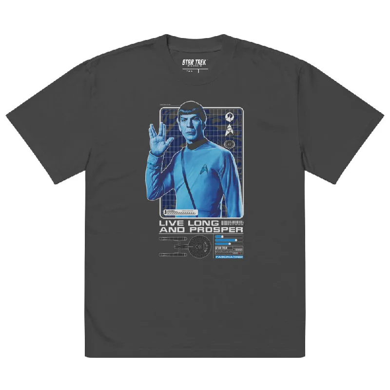 Distressed Women T Shirt with a Laid - Back AestheticStar Trek: The Original Series Spock Oversized T-Shirt Distressed Women T Shirt with a Laid - Back AestheticStar Trek: The Original Series Spock Oversized T-Shirt