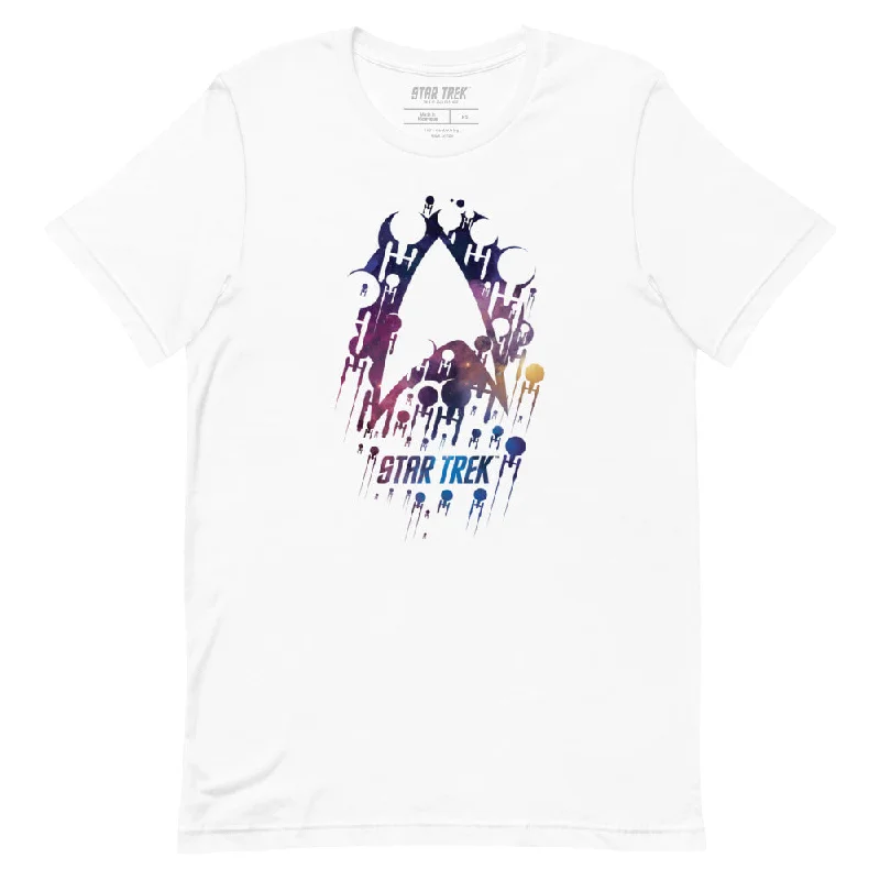 V - Neck Women T Shirt to Enhance the NecklineStar Trek Universe Delta Space Unisex T-Shirt V - Neck Women T Shirt to Enhance the NecklineStar Trek Universe Delta Space Unisex T-Shirt