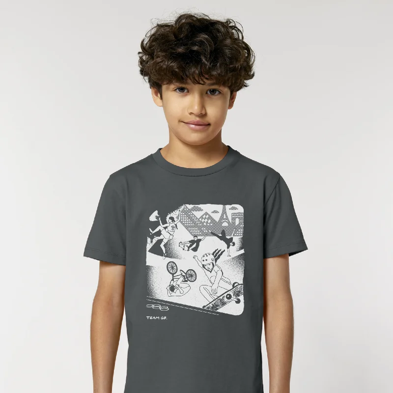 Floral Print Women T Shirt for a Feminine TouchTeam GB Concorde Kid's T-shirt Dark Grey Floral Print Women T Shirt for a Feminine TouchTeam GB Concorde Kid's T-shirt Dark Grey