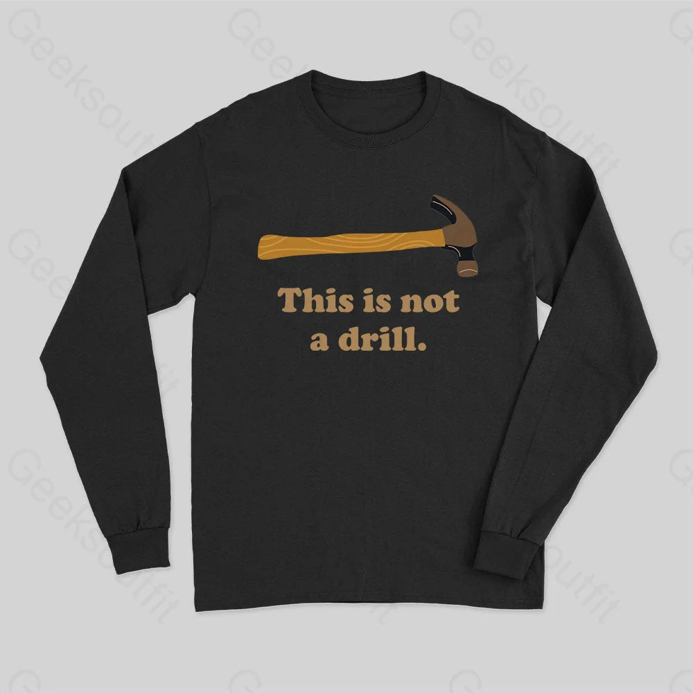 Pocketed Women T Shirt for Added FunctionalityThis is Not a Drill Essential Long Sleeve T-Shirt Pocketed Women T Shirt for Added FunctionalityThis is Not a Drill Essential Long Sleeve T-Shirt